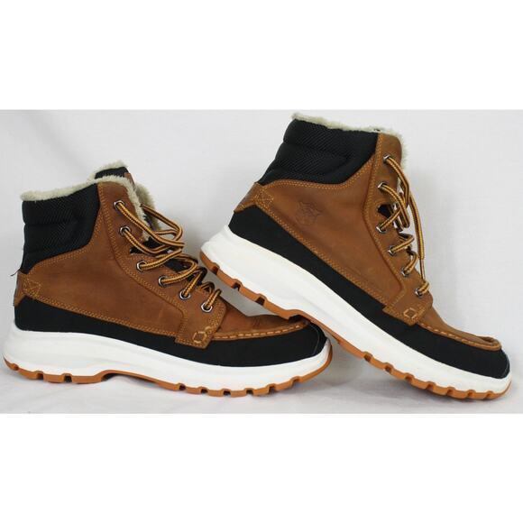 Helly Hansen Waterproof Leather Boots Mens 12 Brown Insulated Winter main image 10